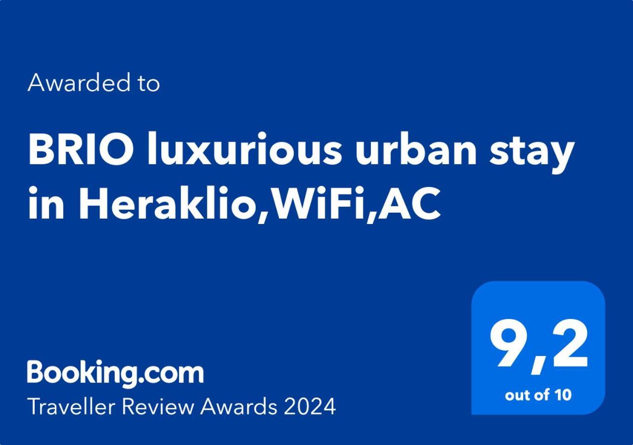 Brio Luxurious Urban In Heraklio,wifi,αc Appartement